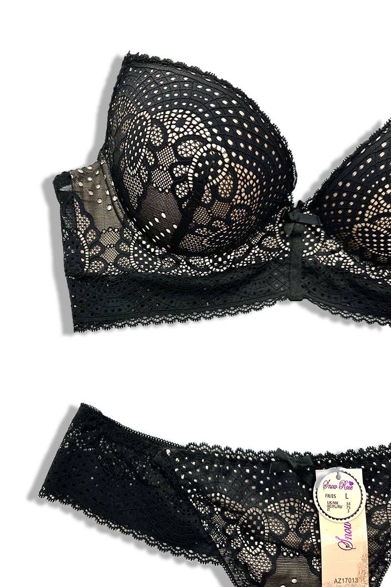 Ensemble bonnet avec soutien-gorge et string C/AZ17013