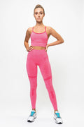 Ensemble complet de leggings de sport | Soutien-gorge Pink Vibe