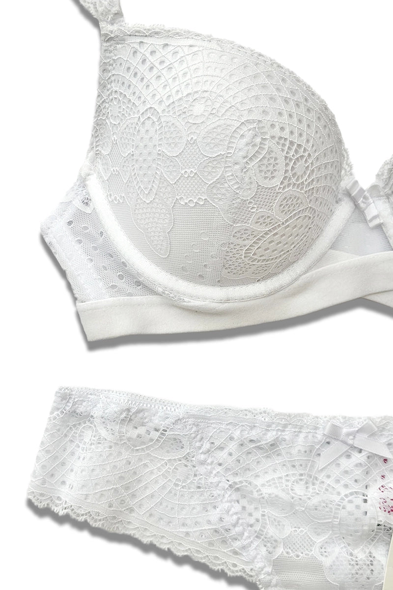 Ensemble soutien-gorge et string B/AZ17012 Blanc