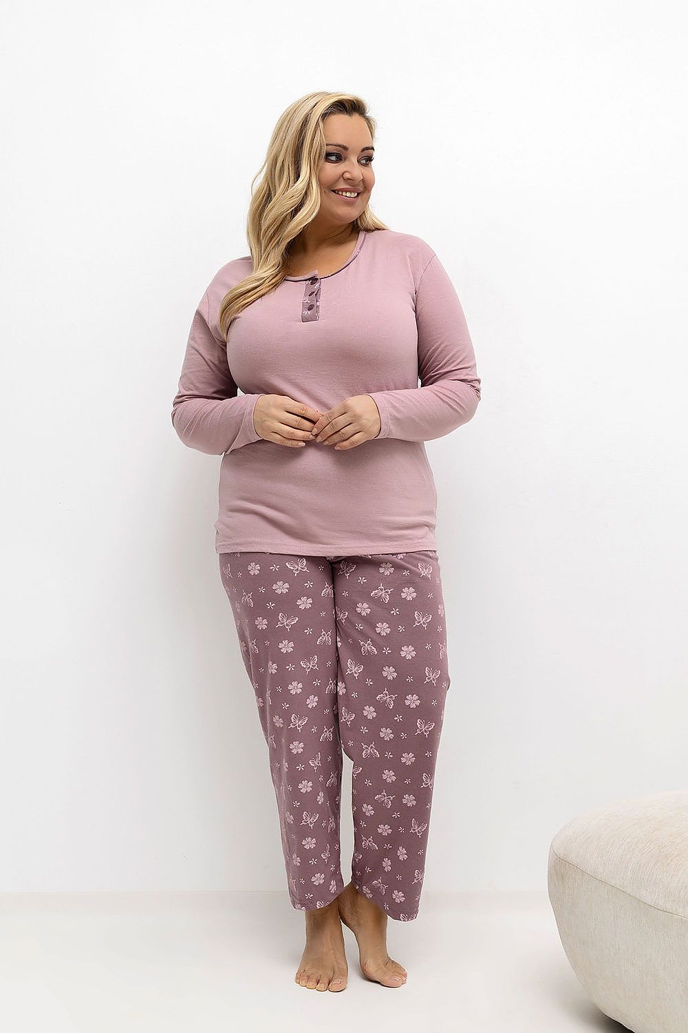Plus Size Pyjama model 221185 Forever Pink – foto 3