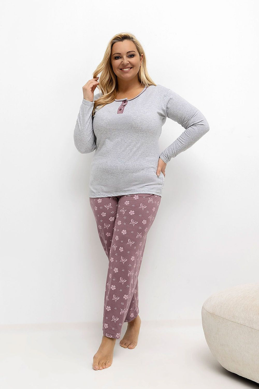 Plus Size Pyjama model 221185 Forever Pink – foto 5