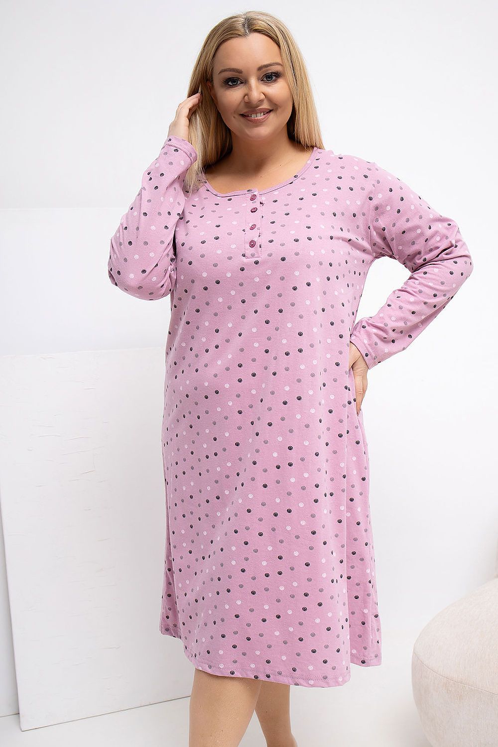 Nachtjapon Plus Size model 223301 Forever Pink – foto 7